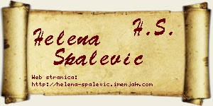Helena Spalević vizit kartica